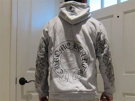 replica chrome heart hoodie|chrome hearts silver glitter hoodie.